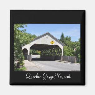 Aimant Pont couvert dans la gorge de Quechee, Vermont - M