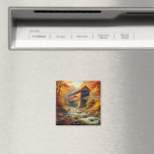 Aimant pont couvert d'automne classique (In Situ (Lave-vaisselle))