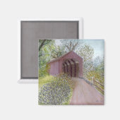 Aimant Pont couvert rouge (Recto/Verso)