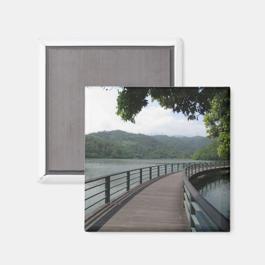 Aimant Pont cyclable sur l'eau (Recto/Verso)