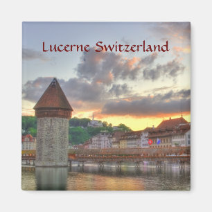 Aimant Pont de chapelle de la Suisse de luzerne d'aimant
