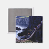 Aimant Pont de corde, Carrick-A-Rede, Irlande Europe (Recto/Verso)