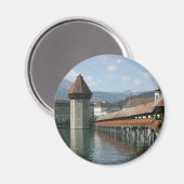 Aimant Pont de la Chapelle, Lucerne, Suisse (Recto/Verso)