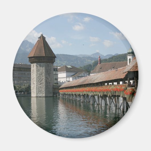 Aimant Pont de la Chapelle, Lucerne, Suisse (Devant)