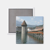 Aimant Pont de la Chapelle, Lucerne, Suisse (Recto/Verso)