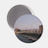 Aimant Pont de la reine Emma de Curaçao à Dusk (Recto/Verso)