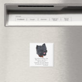 Aimant Pont de l'Arc-en-Ciel Terrier Black Cairn (In Situ (Lave-vaisselle))