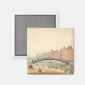 Aimant Pont de Liffey à Dublin par Samuel Frederick Broca (Recto/Verso)
