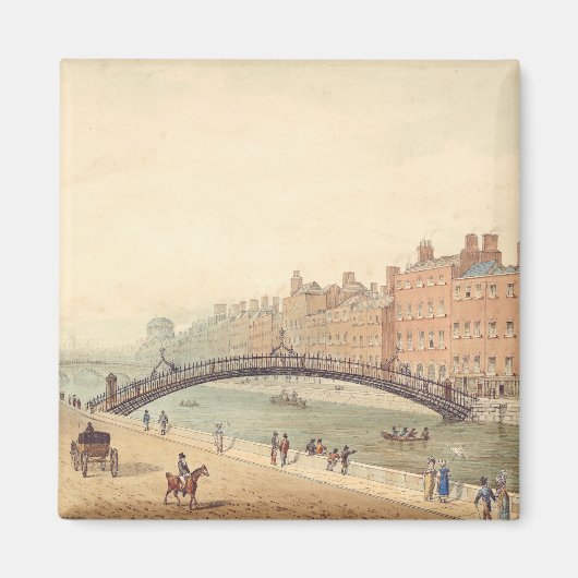 Aimant Pont de Liffey à Dublin par Samuel Frederick Broca (Devant)