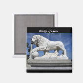 Aimant Pont de Lions Sculpture (Recto/Verso)