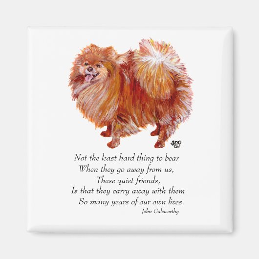 Aimant Pont de Poméranian Rainbow (Devant)