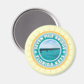 Aimant Pont de Seven Mile dans les Keys de Floride (Recto/Verso)