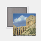 Aimant Pont d'entrée et douves, La Citadelle, Alep, Syr (Recto/Verso)