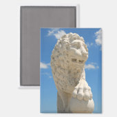 Aimant Pont des lions statue St Augustine, Floride (Recto/Verso)