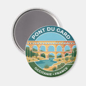 Aimant Pont du Gard France (Recto/Verso)