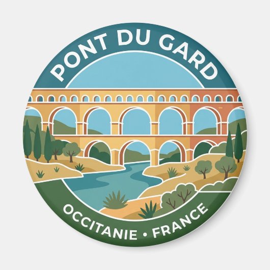Aimant Pont du Gard France (Devant)
