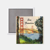 Aimant Pont du Golden Gate de San Francisco (Recto/Verso)
