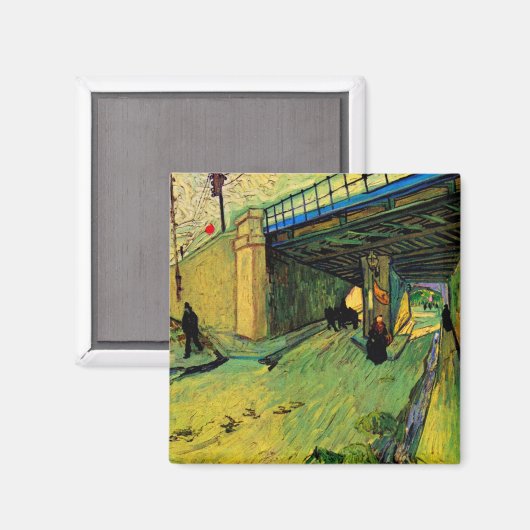 Aimant Pont ferroviaire sur Montmajour par Vincent van Go (Recto/Verso)