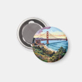 Aimant Pont Golden Gate de San Francisco (Recto/Verso)