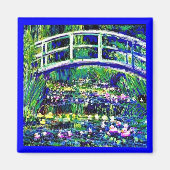 Aimant Pont japonais de Sheba, Chat, Parodie d'Art, (Devant)