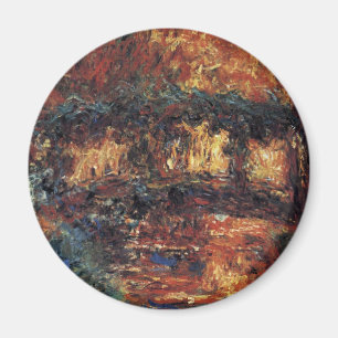 Aimant Pont Japonais par Claude Monet, Beaux-Arts Vintage