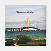 Aimant Pont Mackinac, île Mackinac (Devant)