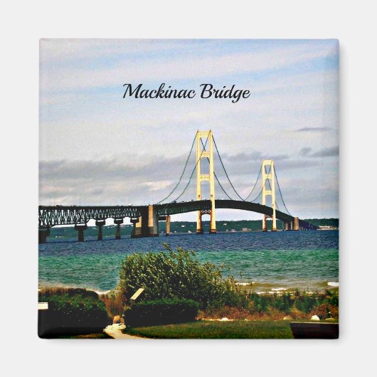 Aimant Pont Mackinac, île Mackinac (Devant)