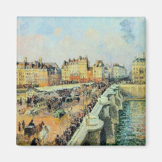Aimant Pont Neuf, Après-midi, Sunlight Camille Pissarro (Devant)