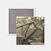 Aimant Pont Porto au-dessus du fleuve Douro, Portugal, sé (Recto/Verso)