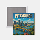 Aimant Pont Roberto Clemente de Pittsburgh (Recto/Verso)