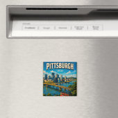 Aimant Pont Roberto Clemente de Pittsburgh (In Situ (Lave-vaisselle))