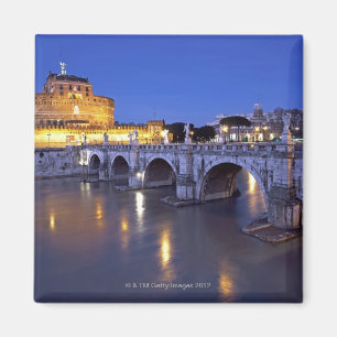 Aimant Pont Sant Angelo et Castel Sant Angelo à