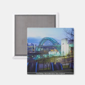 Aimant Pont Tyne, Newcastle-Upon-Tyne, Angleterre (Recto/Verso)
