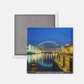 Aimant Pont Tyne, Newcastle-Upon-Tyne, Angleterre (Recto/Verso)