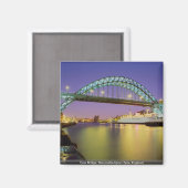 Aimant Pont Tyne, Newcastle-Upon-Tyne, Angleterre (Recto/Verso)