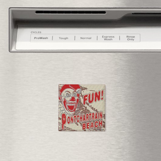 Aimant Pontchartrain Beach Fun Clown (In Situ (Lave-vaisselle))