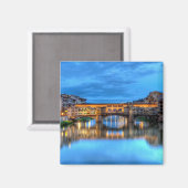Aimant Ponte vecchio pont à Florence, Italie (Recto/Verso)