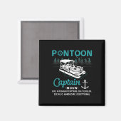 Aimant Pontoon Captain Definition Funny Pontoon Boat Boat (Recto/Verso)