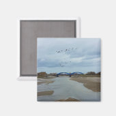 Aimant Ponts bleu rythme (Recto/Verso)