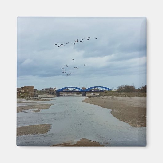 Aimant Ponts bleu rythme (Devant)