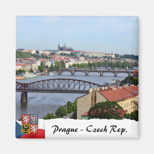 Aimant Ponts de Prague Aimant, Château, Panorama