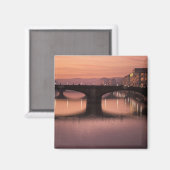 Aimant Ponts sur l'Arno au coucher du soleil, 2 (Recto/Verso)