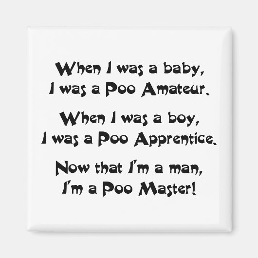 Aimant Poo Master (Devant)