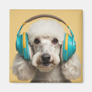 Aimant Poodé avec casque
