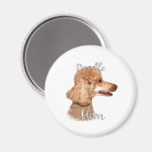 Aimant Poodle (abricot) Maman 2 (Recto/Verso)