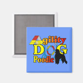 Aimant Poodle Agilité Cadeaux (Recto/Verso)