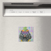 Aimant Poodle de Jouet Mardi Gras (In Situ (Lave-vaisselle))