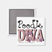 Aimant Poodle DIVA (Recto/Verso)