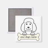 Aimant Poodle personnalisé (Recto/Verso)