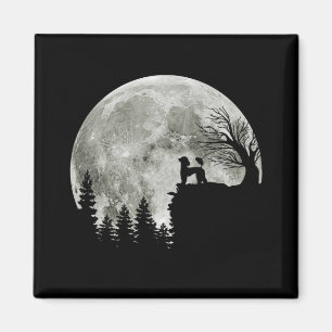 Aimant Poodle Sur Mountain Halloween Cadeau Pour Poodle L